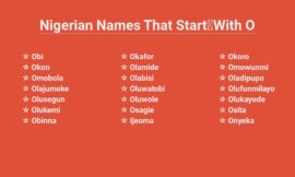 Nigerian Names That Start With o – Unique and Meaningful