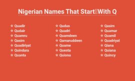 Nigerian Names That Start With Q – A Unique Cultural Heritage