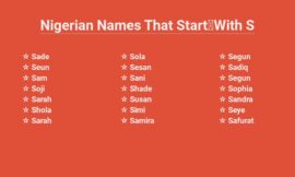 Nigerian Names That Start With S – The Essence of Heritage