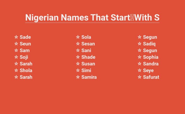 Read more about the article Nigerian Names That Start With S – The Essence of Heritage