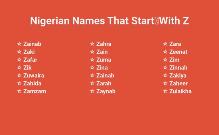 Read more about the article Nigerian Names That Start With z – A Unique Heritage