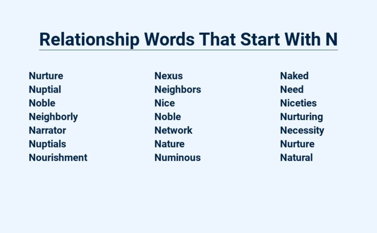 Read more about the article Relationship Words That Start With N – A Guide To Affectionate Terms