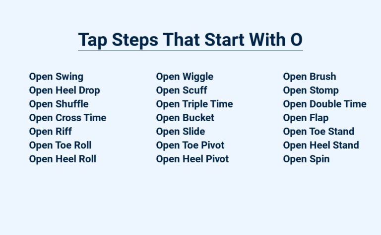 Read more about the article Tap Steps That Start With O – One Move At A Time