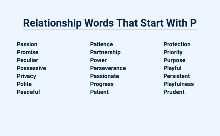 Read more about the article Relationship Words That Start With P – Love Language Edition