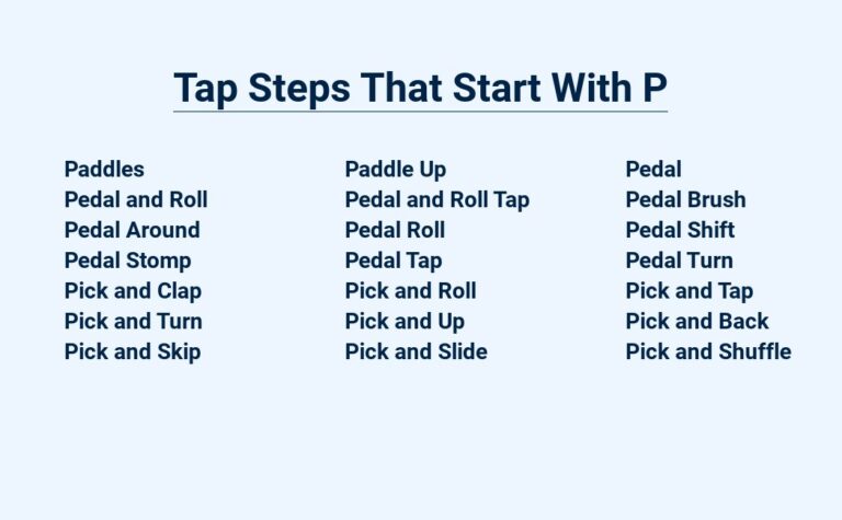 Read more about the article Tap Steps That Start With P – Perfect Posture