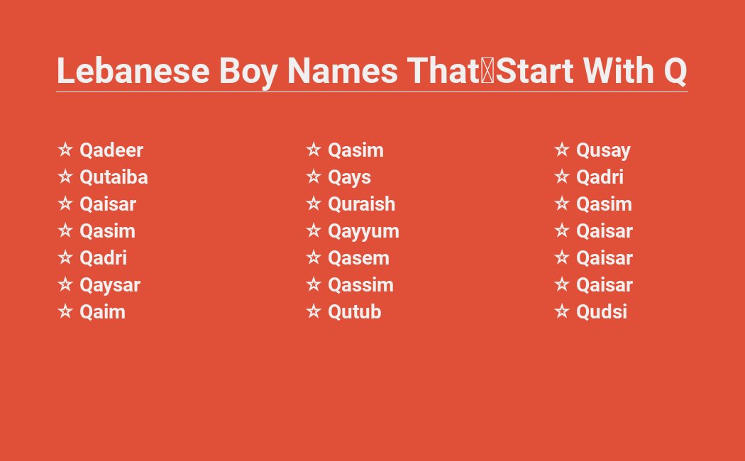 Qatari baby names