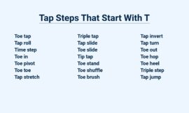 Tap Steps That Start With T – Get Ready To Twist, Tap, And Tango