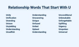 Relationship Words That Start With U – Understanding Unity