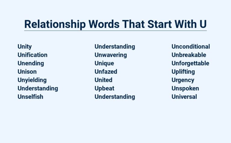 Read more about the article Relationship Words That Start With U – Understanding Unity