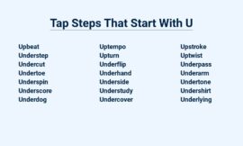 Tap Steps That Start With U – Understanding The Foundation