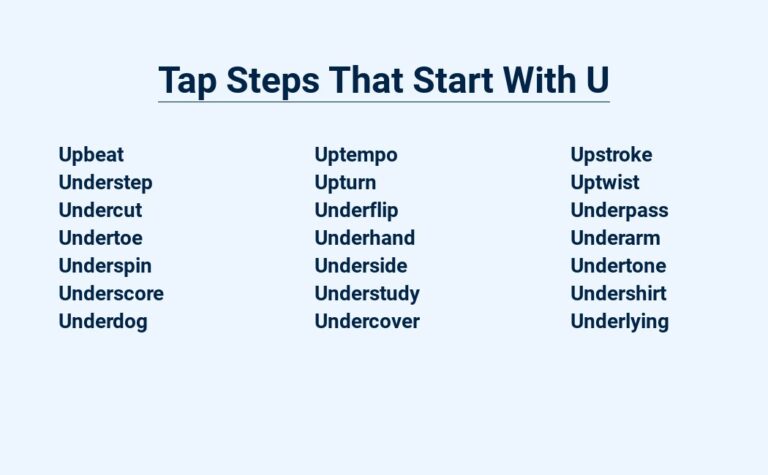 Read more about the article Tap Steps That Start With U – Understanding The Foundation