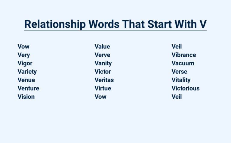 Read more about the article Relationship Words That Start With V – A Vocabulary Guide