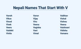 Nepali Names That Start With V – Explore Unique And Meaningful Names