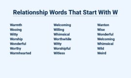 Relationship Words That Start With W – Words That Describe Your Special Bond