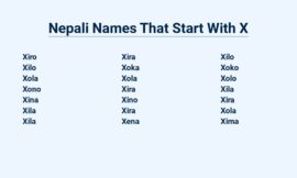 Nepali Names That Start With X – Uniquely Nepalese