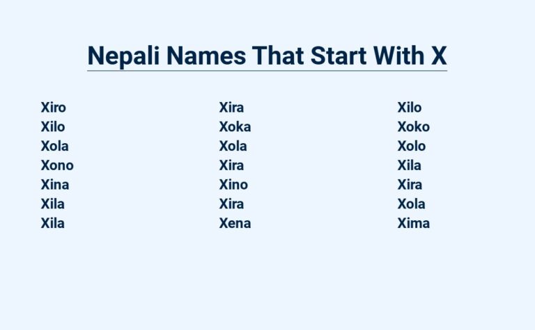 Read more about the article Nepali Names That Start With X – Uniquely Nepalese