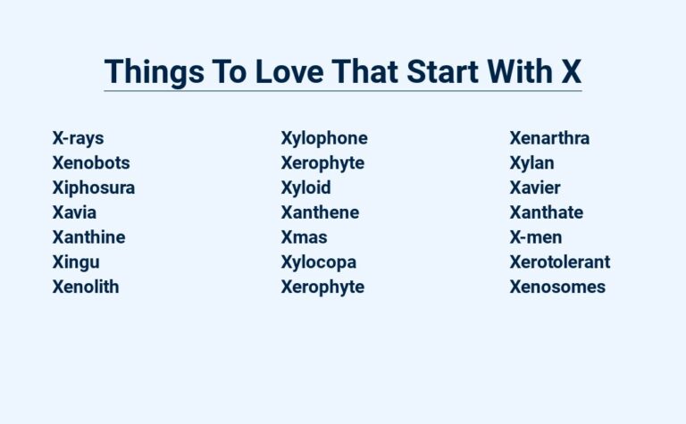 Read more about the article Things To Love That Start With X – A To Z Of Awesomeness