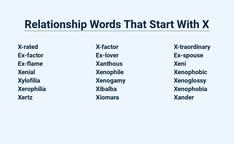 Read more about the article Relationship Words That Start With X – Explore A Lexicon Of Love