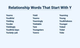 Relationship Words That Start With Y – A Romantic Selection