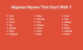 Nigerian Names That Start With Y – Yoruba Legacy