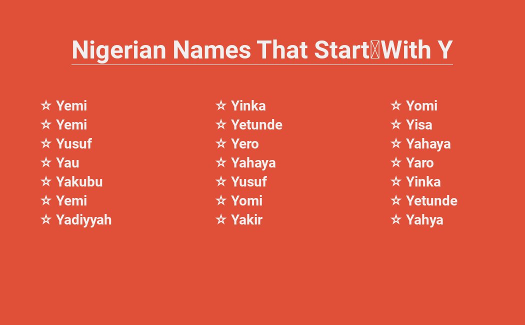 Yoruba names for boys