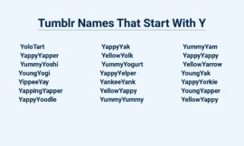 Tumblr Names That Start With Y – For Your Unique Online Identity