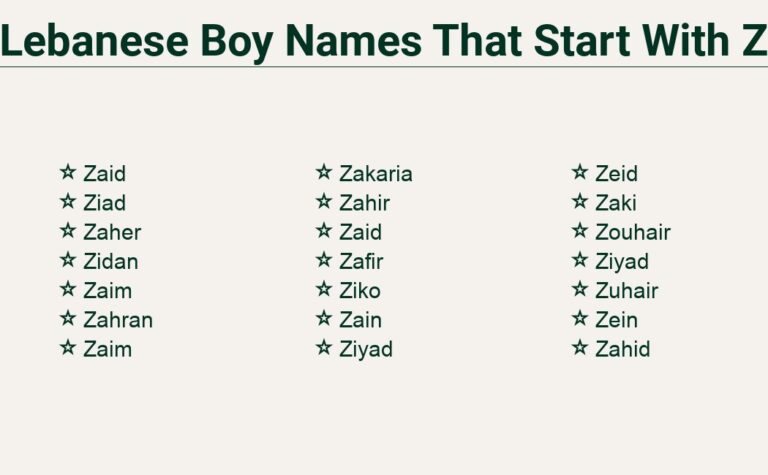 Read more about the article Lebanese Boy Names That Start With Z – Unique and Meaningful