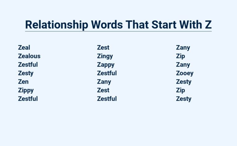 Read more about the article Relationship Words That Start With Z – Zeroing In On The Unique Bonds Of Life