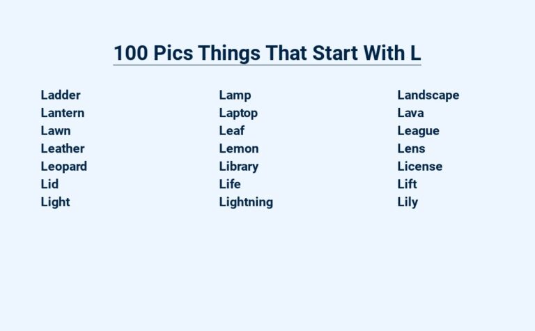 Read more about the article 100 Pics Things That Start With L – Let’s Learn Together