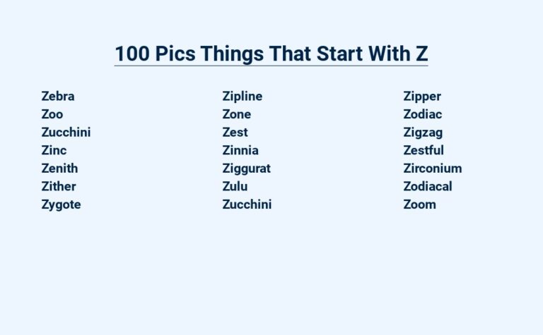 Read more about the article 100 Pics Things That Start With Z – Zingy Zoology