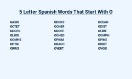 5 Letter Spanish Words That Start With O : Discover the Enchanting World of Spanish Vocabulary