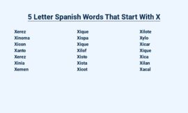 5 Letter Spanish Words That Start With X – Your Key to Expanding Vocabulary