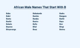 African Male Names That Start With B – Regal And Strong