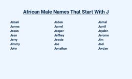 African Male Names That Start With J – Powerful and Unique