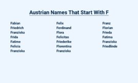 Austrian Names That Start With F – For a Unique Touch