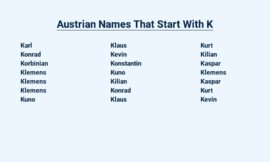 Austrian Names That Start With K – Classic and Unique