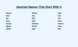 Austrian Names That Start With U – Unique and Meaningful