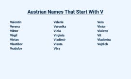 Austrian Names That Start With V – Unique and Meaningful