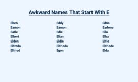 Awkward Name That Start With E – What’s in a Name?