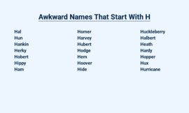 Awkward Names That Start With H – You Won’t Believe These