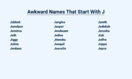 Awkward Names That Start With J – Leave You Speechless