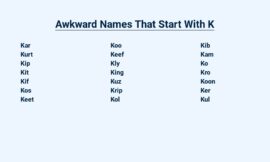 Awkward Names That Start With K: A Source of Chuckles