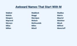 Awkward Names That Start With M – You Won’t Believe These!