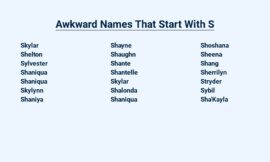 Awkward Names That Start With S – Hilarious Headscratchers