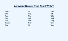 Awkward Names That Start With T- Tongue Twisters