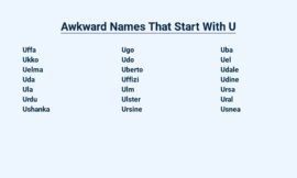 Awkward Names That Start With U – Uncommon Picks