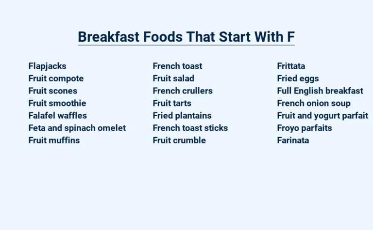 Read more about the article Breakfast Foods That Start With F – Filling Fuel for a Full Day