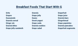 Breakfast Foods That Start With G – Get Your Day Off to a Great Start