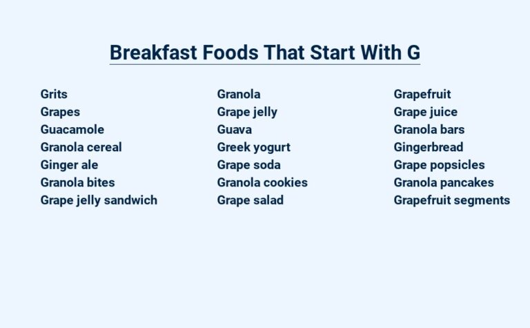 Read more about the article Breakfast Foods That Start With G – Get Your Day Off to a Great Start