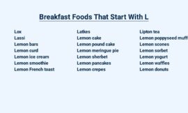 Breakfast Foods That Start With L – Lip-Smacking Options